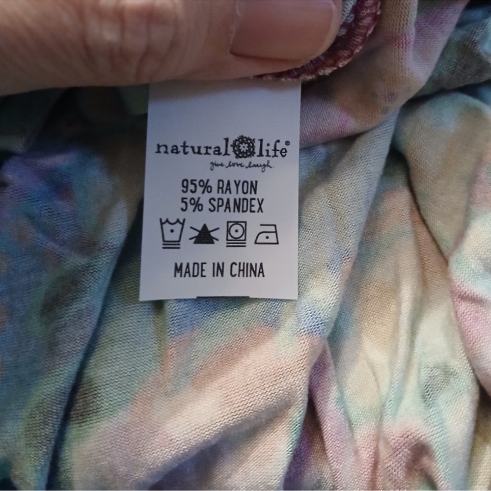 Natural Life Floral Buttery Soft Multicolor Opal Ballet Dress, NWT, Size M - Picture 5 of 6